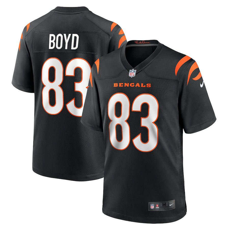 Men Cincinnati Bengals #83 Tyler Boyd Nike Black Game NFL Jersey->cincinnati bengals->NFL Jersey